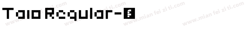 Taio Regular字体转换
